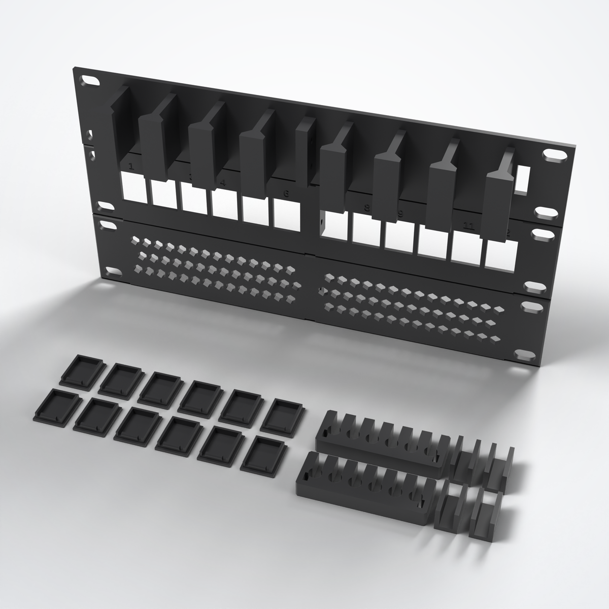 10-Inch Rack Finishing Kit (3U)