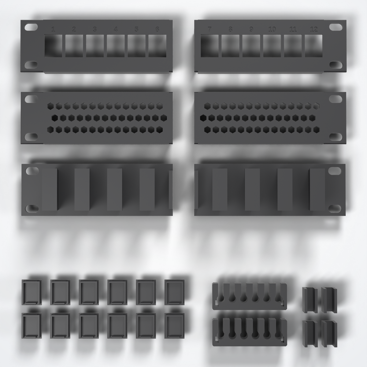 10-Inch Rack Finishing Kit (3U)