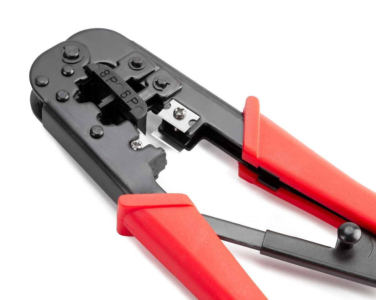 Neutrino cable crimping tool in red